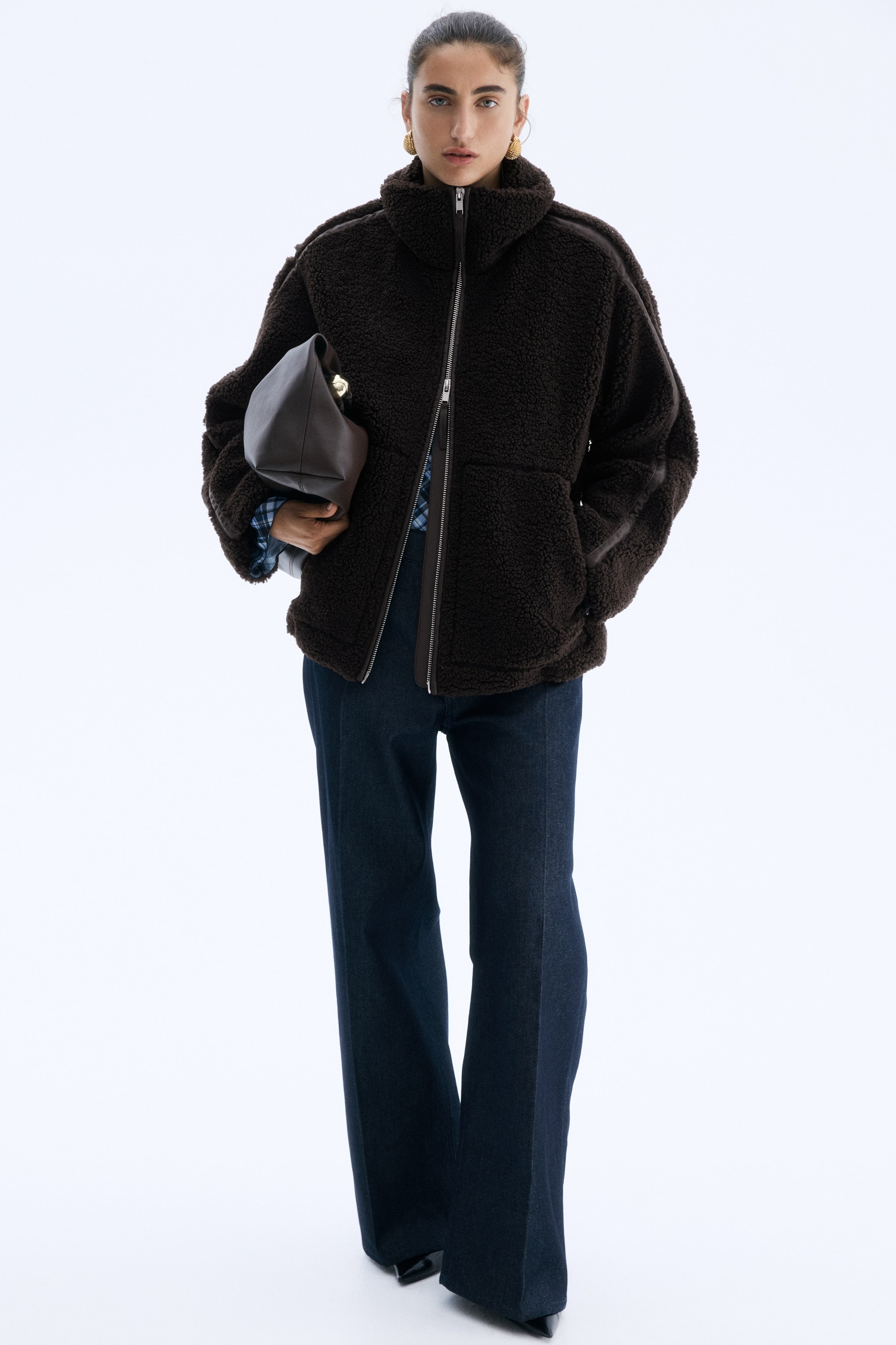 Brown - Teddy Fleece Jacket